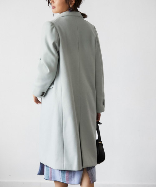 &. NOSTALGIA（アンドドットノスタルジア）の「ウール混チェスターコート（チェスターコート・レディース・ネイビー/ピンク/グリーン系その他・FREE）」の7枚目の写真