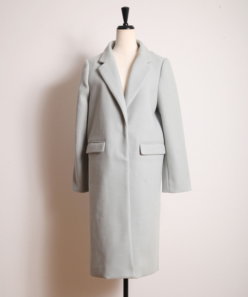 &. NOSTALGIA（アンドドットノスタルジア）の「ウール混チェスターコート（チェスターコート・レディース・ネイビー/ピンク/グリーン系その他・FREE）」の15枚目の写真