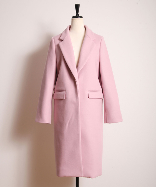 &. NOSTALGIA（アンドドットノスタルジア）の「ウール混チェスターコート（チェスターコート・レディース・ネイビー/ピンク/グリーン系その他・FREE）」の17枚目の写真