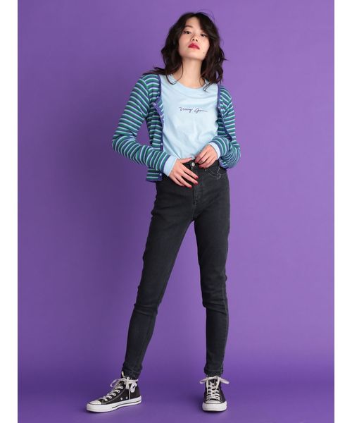 jouetie（ジュエティ）の「リングスナップフィットニット（ニット/セーター・レディース・ブラック/パープル/レッド/ピンク・MEDIUM）」の8枚目の写真