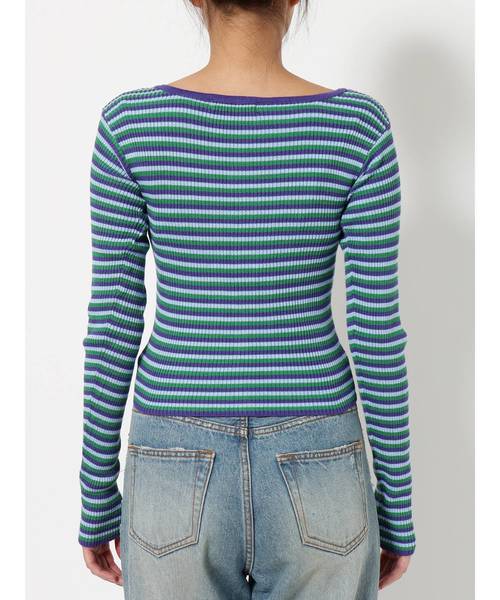 jouetie（ジュエティ）の「リングスナップフィットニット（ニット/セーター・レディース・ブラック/パープル/レッド/ピンク・MEDIUM）」の12枚目の写真