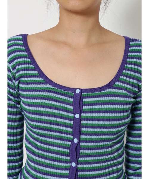 jouetie（ジュエティ）の「リングスナップフィットニット（ニット/セーター・レディース・ブラック/パープル/レッド/ピンク・MEDIUM）」の13枚目の写真