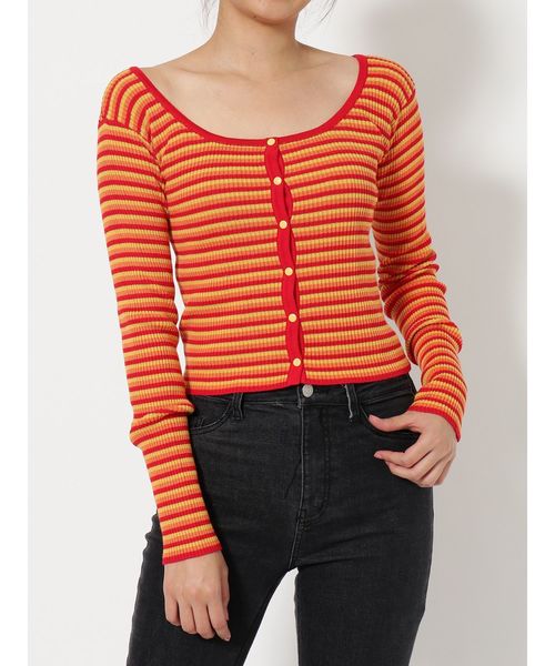 jouetie（ジュエティ）の「リングスナップフィットニット（ニット/セーター・レディース・ブラック/パープル/レッド/ピンク・MEDIUM）」の22枚目の写真