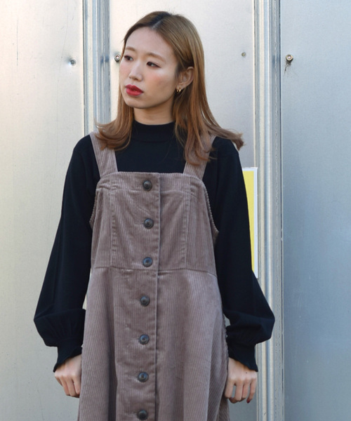 w closet(ダブルクローゼット)の「12Gフリルハイネックプルオーバー(ニット/セーター・レディース・ホワイト/ブラック/パープル/オレンジ/ライトベージュ・FREE)」の3枚目の写真