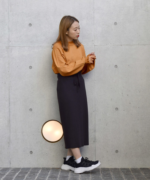 w closet(ダブルクローゼット)の「12Gフリルハイネックプルオーバー(ニット/セーター・レディース・ホワイト/ブラック/パープル/オレンジ/ライトベージュ・FREE)」の13枚目の写真