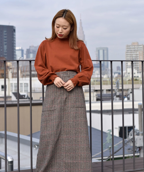 w closet(ダブルクローゼット)の「12Gフリルハイネックプルオーバー(ニット/セーター・レディース・ホワイト/ブラック/パープル/オレンジ/ライトベージュ・FREE)」の15枚目の写真