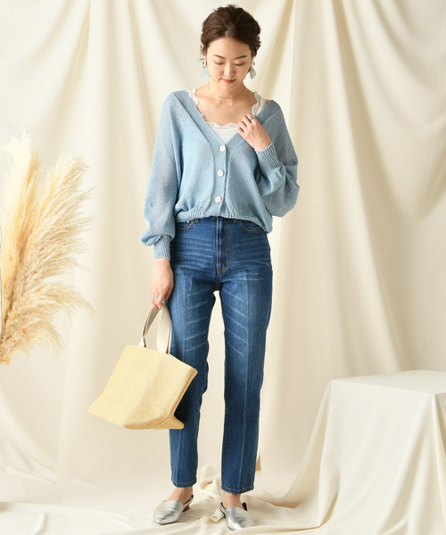 DouDou（ドゥドゥ）の「和紙カーディガン（カーディガン/ボレロ・レディース・ベージュ/ブラウン/ブルー・FREE）」の10枚目の写真