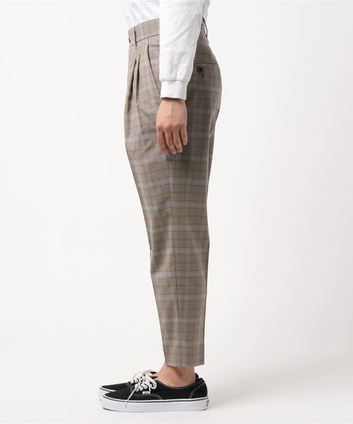 MAISON SPECIAL（メゾンスペシャル）の「オリジナルチェック2タックワイドテーパードパンツ 【MAISON SPECIAL/メゾンスペシャル】（チノパンツ・メンズ・ベージュ/ダークネイビー・44/46/48）」の13枚目の写真