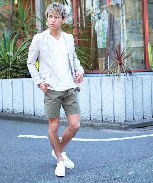 GOSTAR DE FUGA（ゴスタール ジフーガ）の「ワッシャー加工リネンテーラードジャケット（テーラードジャケット・メンズ・ホワイト/ベージュ/ネイビー・M/L/XL）」の9枚目の写真