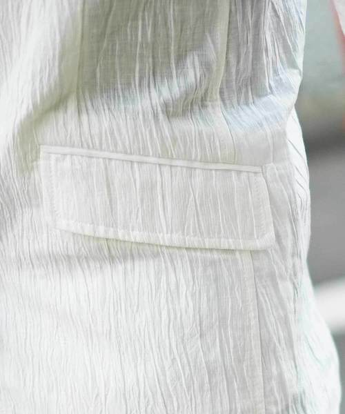 GOSTAR DE FUGA（ゴスタール ジフーガ）の「ワッシャー加工リネンテーラードジャケット（テーラードジャケット・メンズ・ホワイト/ベージュ/ネイビー・M/L/XL）」の19枚目の写真