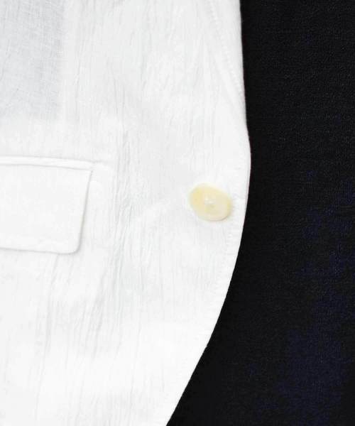 GOSTAR DE FUGA（ゴスタール ジフーガ）の「ワッシャー加工リネンテーラードジャケット（テーラードジャケット・メンズ・ホワイト/ベージュ/ネイビー・M/L/XL）」の20枚目の写真