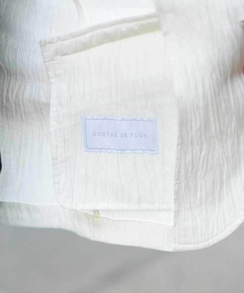 GOSTAR DE FUGA（ゴスタール ジフーガ）の「ワッシャー加工リネンテーラードジャケット（テーラードジャケット・メンズ・ホワイト/ベージュ/ネイビー・M/L/XL）」の22枚目の写真