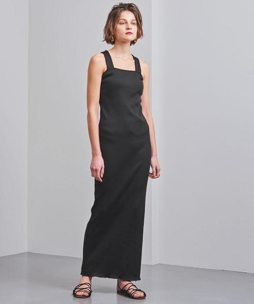 UNITED ARROWS(ユナイテッドアローズ)の「<AEWEN MATOPH(イウエン マトフ)> リブ キャミソール ワンピース ◆(ワンピース・レディース・ブラック/ナチュラル/オリーブ・FREE)」の8枚目の写真