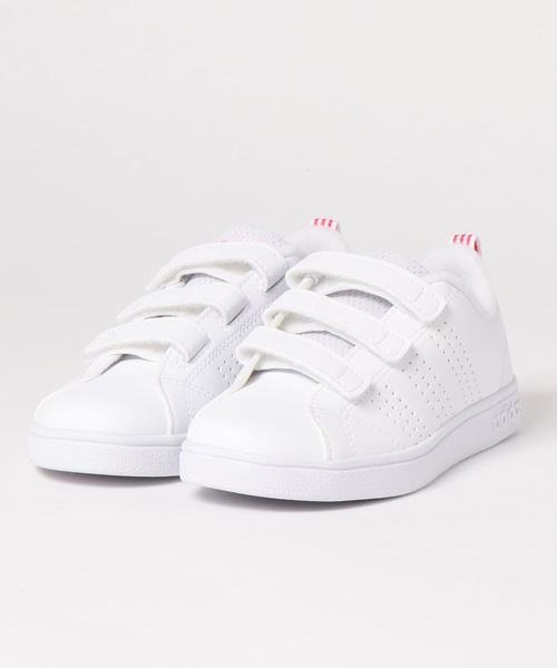 adidas（アディダス）の「【WEB限定】adidasVALCLEAN2CMFK（スニーカー・キッズ・ピンク/グリーン・18cm/19cm/20cm）」の2枚目の写真