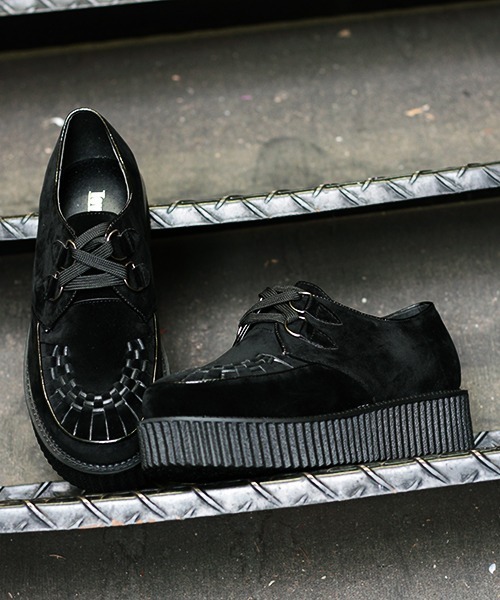 LOVEHUNTER（ラブハンター）の「LOVE HUNTER / 厚底 ラバーソールタイプ (1700)（モカシン/デッキシューズ・メンズ・ホワイト/ブラック/レオパード/ブラック×ホワイト/ブラック×ブラック・40/41/43/44/42）」の4枚目の写真