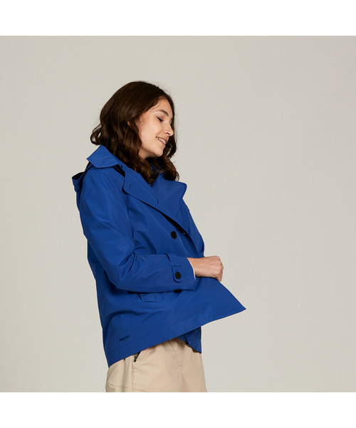AIGLE（エーグル）の「スウシア（トレンチコート・レディース・グレー/ロイヤルブルー/ダークネイビー・38/36）」の2枚目の写真