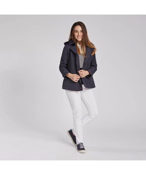 AIGLE（エーグル）の「スウシア（トレンチコート・レディース・グレー/ロイヤルブルー/ダークネイビー・38/36）」の3枚目の写真