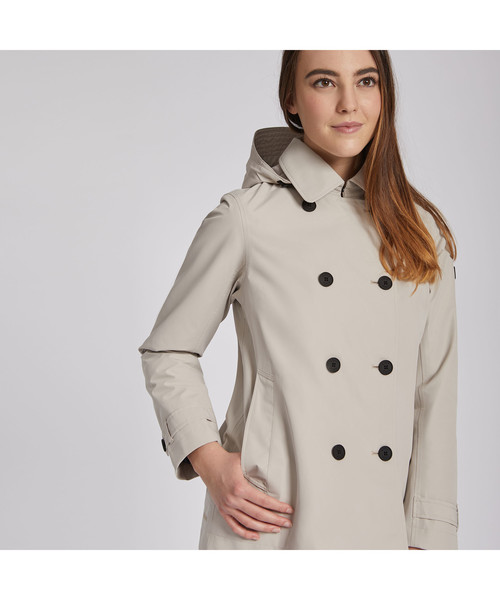 AIGLE（エーグル）の「スウシア（トレンチコート・レディース・グレー/ロイヤルブルー/ダークネイビー・38/36）」の5枚目の写真