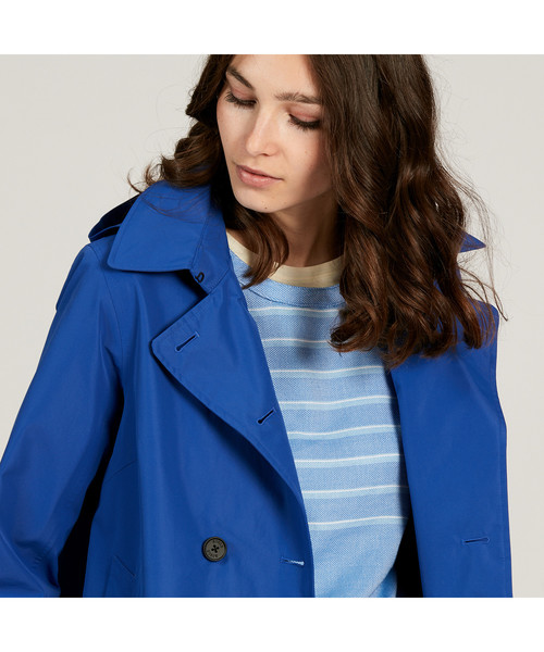AIGLE（エーグル）の「スウシア（トレンチコート・レディース・グレー/ロイヤルブルー/ダークネイビー・38/36）」の10枚目の写真
