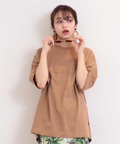 FREE'S MART（フリーズマート）の「カルフォルニアコットンルーズネックＴシャツ（Tシャツ/カットソー・レディース・ブラック/ホワイト/ベージュ/パープル/ピンク/グリーン・FREE）」の17枚目の写真