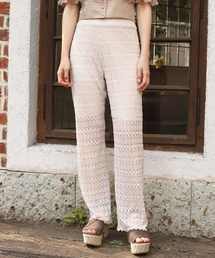 one after another NICE CLAUP | かぎ針サマーニットパンツ(その他パンツ)