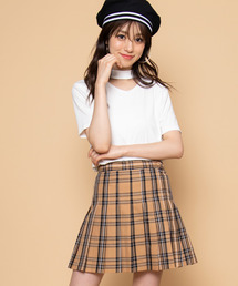 WEGO | WEGO/チェックプリーツミニスカート(スカート)