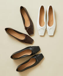 ビューティアンドユース ユナイテッドアローズ スクエアステッチバレエシューズ BEAUTY&YOUTH UNITED ARROWS（ビューティーアンドユースユナイテッド