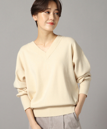 LOWRYS FARM | ウスモチモチＶネックプルオーバー　841667(ニット/セーター)