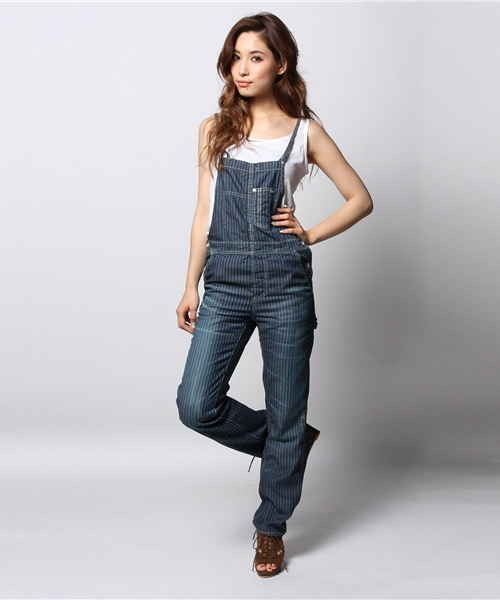 goa（ゴア）の「ウォバッシュデニムオーバーオール（サロペット/オーバーオール・レディース・ブルー/インディゴブルー・1/2）」の2枚目の写真