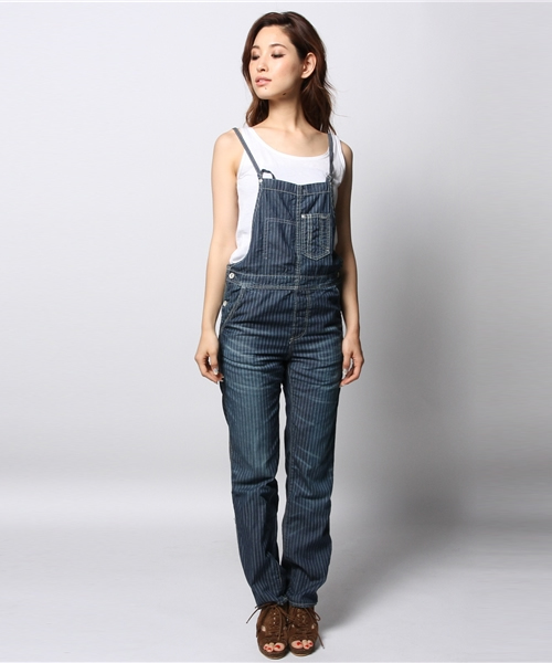 goa（ゴア）の「ウォバッシュデニムオーバーオール（サロペット/オーバーオール・レディース・ブルー/インディゴブルー・1/2）」の6枚目の写真