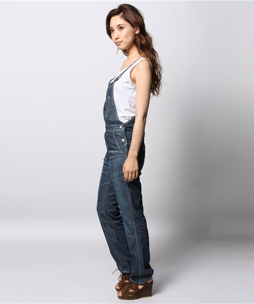 goa（ゴア）の「ウォバッシュデニムオーバーオール（サロペット/オーバーオール・レディース・ブルー/インディゴブルー・1/2）」の7枚目の写真