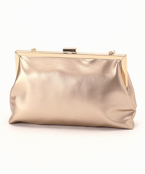 MONO　COMME CA（モノコムサ）の「がま口 パーティバッグ（クラッチバッグ・レディース・ブラック/ベージュ・FREE）」の5枚目の写真