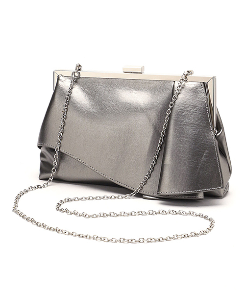 MONO　COMME CA（モノコムサ）の「がま口 パーティバッグ（クラッチバッグ・レディース・ブラック/ベージュ・FREE）」の10枚目の写真