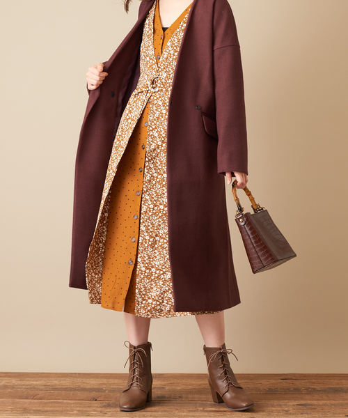 natural couture（ナチュラルクチュール）の「レースアップレディブーツ（ブーツ・レディース・アイボリー/ブラック/モカ・MEDIUM/LARGE）」の18枚目の写真