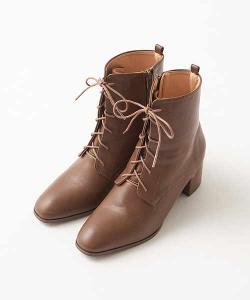 natural couture（ナチュラルクチュール）の「レースアップレディブーツ（ブーツ・レディース・アイボリー/ブラック/モカ・MEDIUM/LARGE）」の22枚目の写真