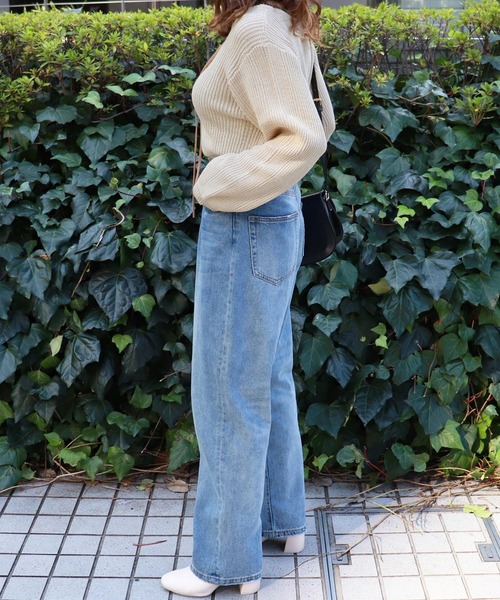 PairPair（ペアペア）の「編み上げ袖ボリュームニットプルオーバー（ニット/セーター・レディース・ピンク/アイボリー/モカ・FREE）」の14枚目の写真