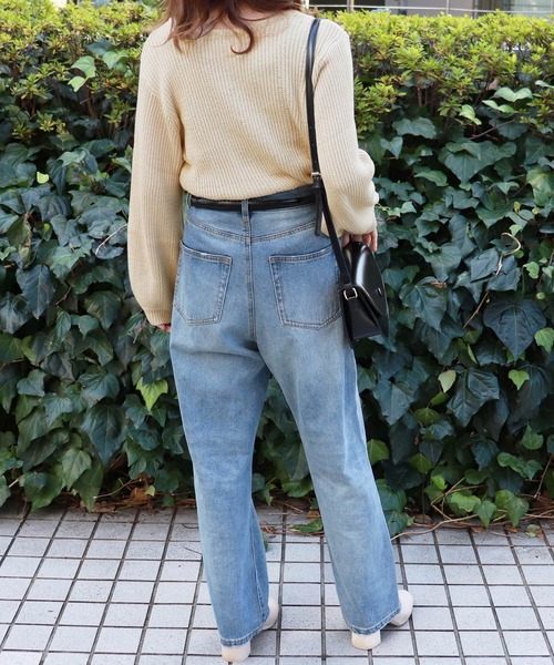 PairPair（ペアペア）の「編み上げ袖ボリュームニットプルオーバー（ニット/セーター・レディース・ピンク/アイボリー/モカ・FREE）」の15枚目の写真