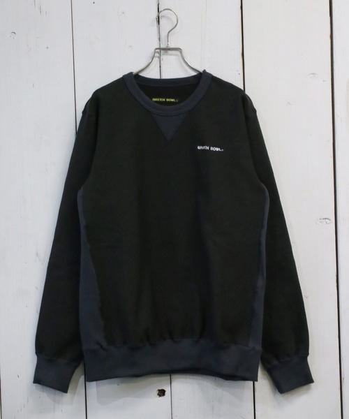 GREEN BOWL（グリーンボウル）の「GREEN BOWL Sweat Shirts/グリーンボウル スウェット シャツ（スウェット・メンズ・オフホワイト/杢グレー/スミクロ・40/38）」の13枚目の写真