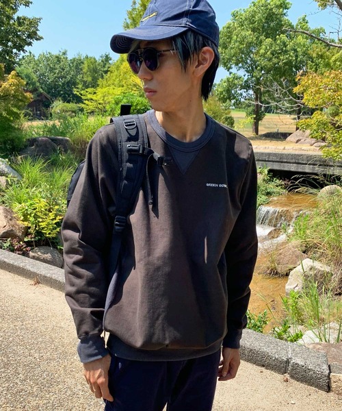 GREEN BOWL（グリーンボウル）の「GREEN BOWL Sweat Shirts/グリーンボウル スウェット シャツ（スウェット・メンズ・オフホワイト/杢グレー/スミクロ・40/38）」の18枚目の写真