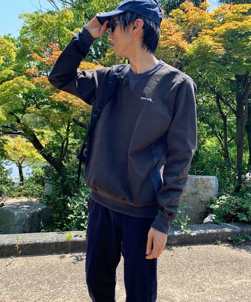 GREEN BOWL（グリーンボウル）の「GREEN BOWL Sweat Shirts/グリーンボウル スウェット シャツ（スウェット・メンズ・オフホワイト/杢グレー/スミクロ・40/38）」の21枚目の写真