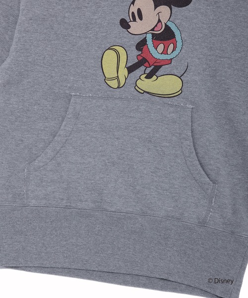 TMT(ティーエムティー)の「TMT VINTAGE SWEAT HOODIE(ALOHA)/MICKEY(パーカー・メンズ・ブラック/インディゴブルー/トップグレー/グリーン・SMALL/MEDIUM/LARGE/X-LARGE/XX-LARGE)」の6枚目の写真