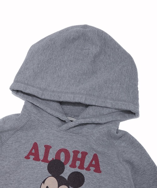 TMT(ティーエムティー)の「TMT VINTAGE SWEAT HOODIE(ALOHA)/MICKEY(パーカー・メンズ・ブラック/インディゴブルー/トップグレー/グリーン・SMALL/MEDIUM/LARGE/X-LARGE/XX-LARGE)」の13枚目の写真