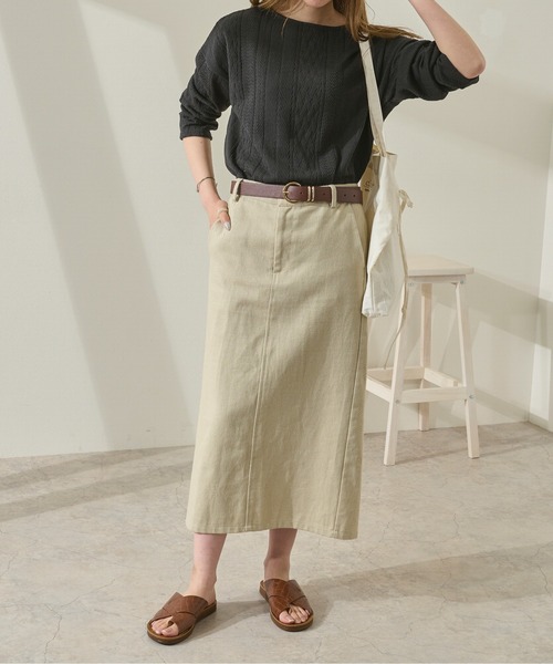 Ambre Neige（アンブルネージュ）の「フクレジャガードチュニック【WEB/EC限定商品】（Tシャツ/カットソー・レディース・ブラック/オフホワイト・FREE）」の13枚目の写真