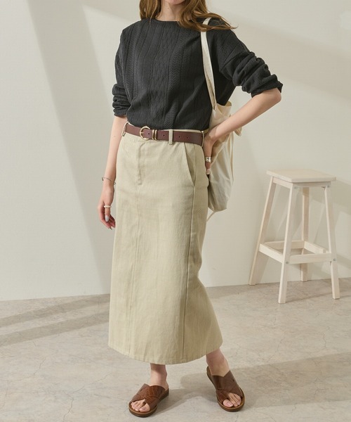 Ambre Neige（アンブルネージュ）の「フクレジャガードチュニック【WEB/EC限定商品】（Tシャツ/カットソー・レディース・ブラック/オフホワイト・FREE）」の14枚目の写真