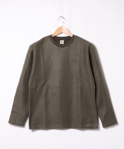 B.I.D.（ビーアイディー）の「ロングスリーブ クルーカットソー（Tシャツ/カットソー・レディース・カーキ/ホワイト/ブラック/ベージュ・MEDIUM/LARGE）」の4枚目の写真