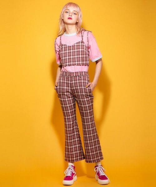 新品Candy Stripper GINGHAM CHECK FLARE パンツ Candy Stripper（キャンディストリッパー）の「GINGHAM CHECK
