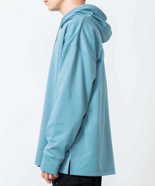 WEGO（ウィゴー）の「WEGO/ロゴ刺繍ビッグシルエットポンチプルパーカー（パーカー・メンズ・ホワイト/グリーン系その他・MEDIUM/LARGE）」の10枚目の写真