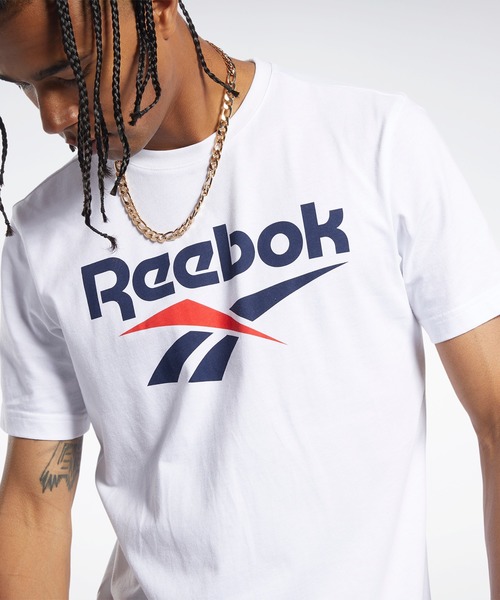 Reebok(リーボック)の「ベクターロゴ ショートスリーブ Tシャツ / CL F VECTOR TEE(Tシャツ/カットソー・メンズ・ブラック/ネイビー/ホワイト・SMALL/X-LARGE/LARGE/XX-LARGE/MEDIUM)」の6枚目の写真