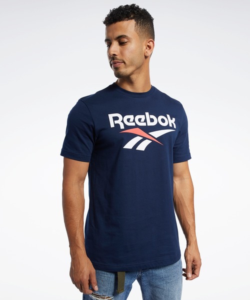 Reebok(リーボック)の「ベクターロゴ ショートスリーブ Tシャツ / CL F VECTOR TEE(Tシャツ/カットソー・メンズ・ブラック/ネイビー/ホワイト・SMALL/X-LARGE/LARGE/XX-LARGE/MEDIUM)」の9枚目の写真