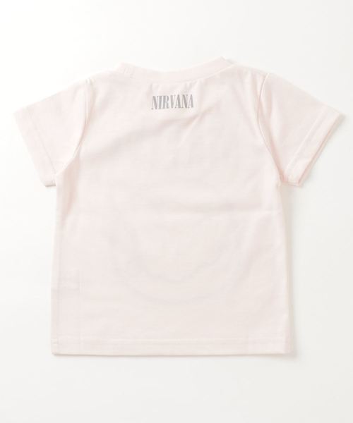 JAM & LINK(ジャムアンドリンク)の「NIRVANA/ニルヴァーナ ロゴ半袖Tシャツ(Tシャツ/カットソー・キッズ・ブラック/オフホワイト/ライトピンク・100cm/120cm/130cm/140cm/90cm/110cm)」の19枚目の写真